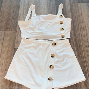 Two piece set, never worn fits like a medium